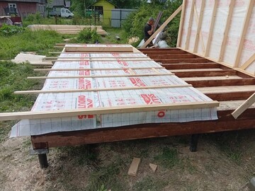 Каркасная баня 5х4, Тосно