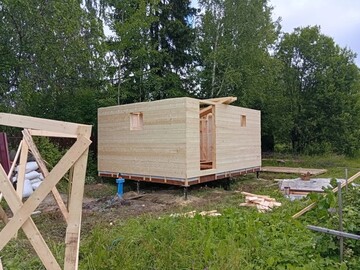 Каркасная баня 5х4, Тосно